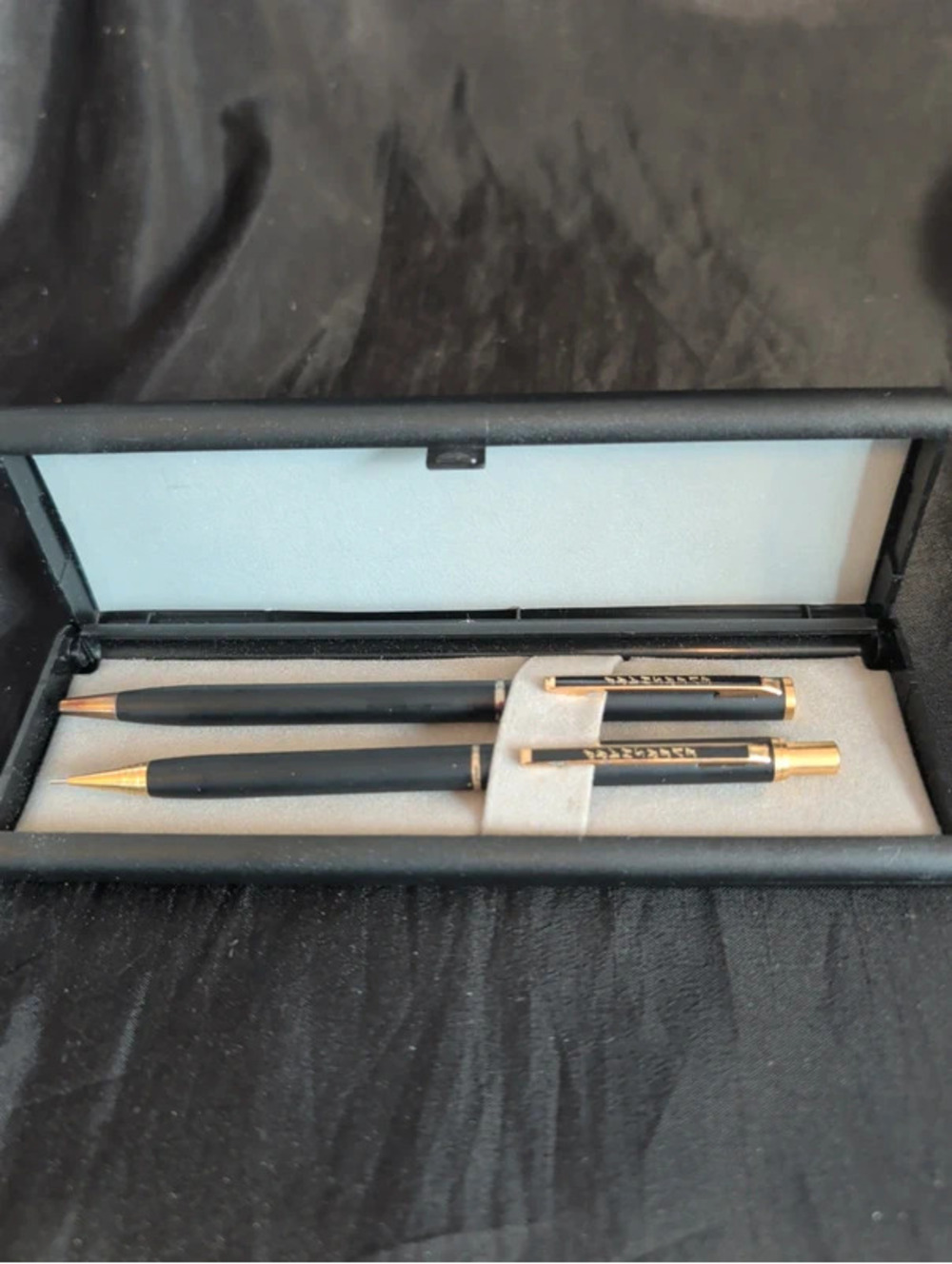Vintage ever sharp pen and pencil set with case
